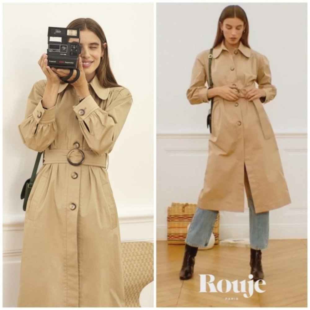 ROUJE Gerard Trench Coat size EUR 36/US 4